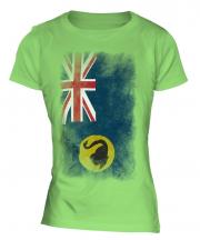 Western Australia Faded Flag Ladies T-Shirt