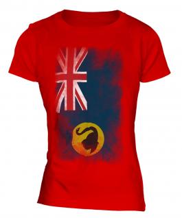 Western Australia Faded Flag Ladies T-Shirt