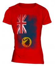 Western Australia Faded Flag Ladies T-Shirt