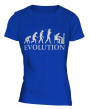 Computer Geek Evolution Ladies T-Shirt
