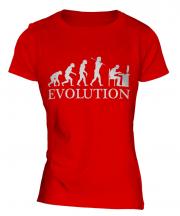 Computer Geek Evolution Ladies T-Shirt