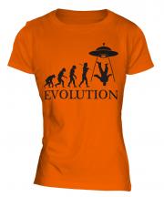 Ufo Invasion Evolution Ladies T-Shirt