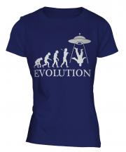 Ufo Invasion Evolution Ladies T-Shirt