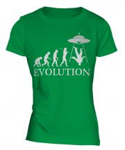 Ufo Invasion Evolution Ladies T-Shirt