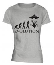 Ufo Invasion Evolution Ladies T-Shirt