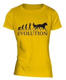 Horse And Cart Racing Evolution Ladies T-Shirt
