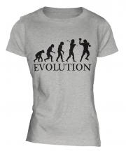 American Football Quarterback Evolution Ladies T-Shirt
