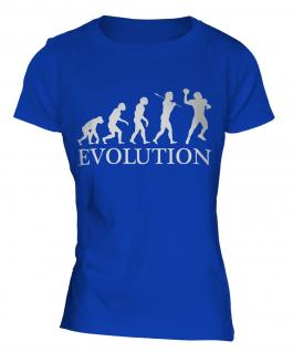 American Football Quarterback Evolution Ladies T-Shirt