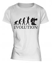 Television Cameraman Evolution Ladies T-Shirt