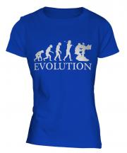 Television Cameraman Evolution Ladies T-Shirt