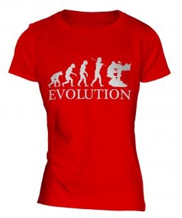 Television Cameraman Evolution Ladies T-Shirt