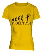Rhythmic Gymnastics Ribbon Evolution Ladies T-Shirt