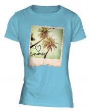 I Love Summer Ladies T-Shirt