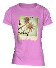 I Love Summer Ladies T-Shirt