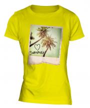 I Love Summer Ladies T-Shirt