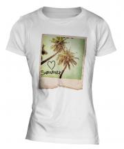 I Love Summer Ladies T-Shirt