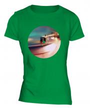 Record Player Fashion Print Ladies T-Shirt