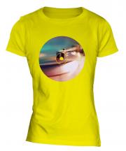 Record Player Fashion Print Ladies T-Shirt