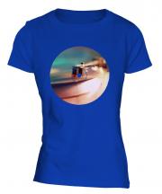 Record Player Fashion Print Ladies T-Shirt