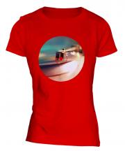Record Player Fashion Print Ladies T-Shirt