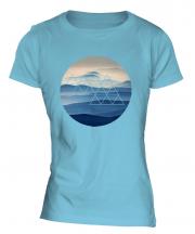 Foggy Mountains Fashion Print Ladies T-Shirt