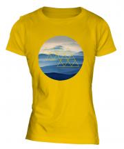 Foggy Mountains Fashion Print Ladies T-Shirt