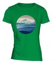 Foggy Mountains Fashion Print Ladies T-Shirt