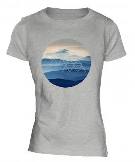 Foggy Mountains Fashion Print Ladies T-Shirt