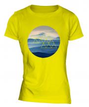 Foggy Mountains Fashion Print Ladies T-Shirt