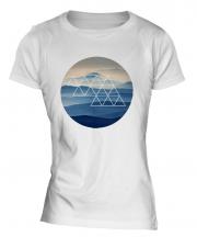 Foggy Mountains Fashion Print Ladies T-Shirt