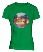 Drops Of Rain Fashion Print Ladies T-Shirt