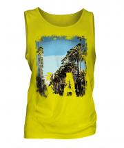 L.A. Grunge Print Mens Vest