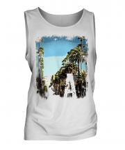 L.A. Grunge Print Mens Vest
