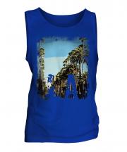 L.A. Grunge Print Mens Vest