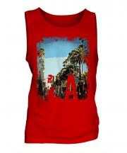 L.A. Grunge Print Mens Vest
