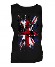 Union Jack Abstract Print Mens Vest