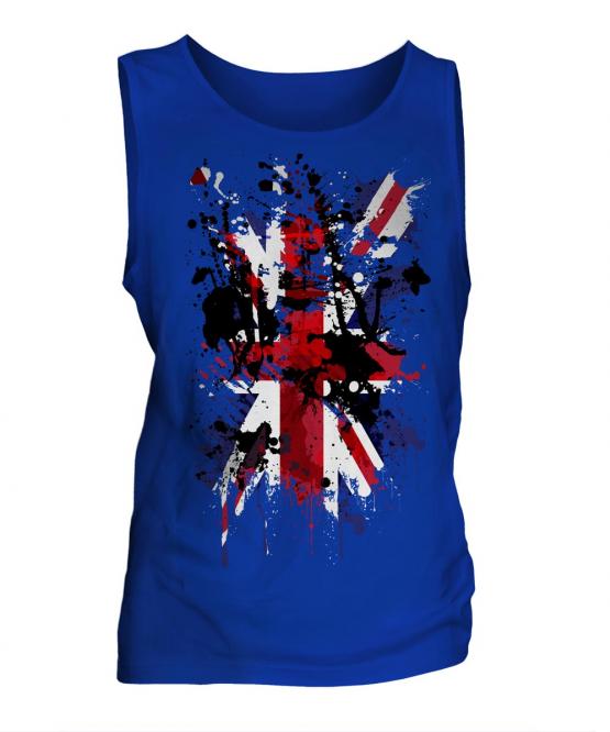 Union Jack Abstract Print Mens Vest