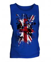 Union Jack Abstract Print Mens Vest