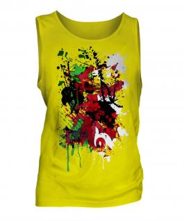 Wales Flag Abstract Print Mens Vest