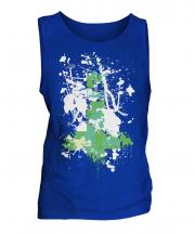 Grunge Cross Mens Vest