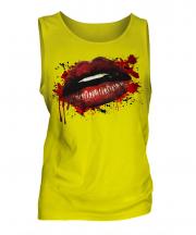 Grunge Lips Mens Vest