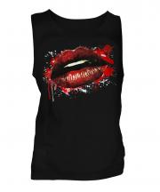 Grunge Lips Mens Vest