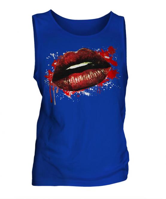 Grunge Lips Mens Vest