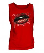 Grunge Lips Mens Vest