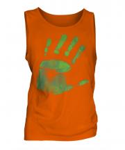 Hand Print Mens Vest