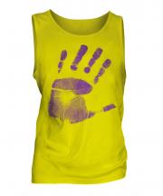 Hand Print Mens Vest