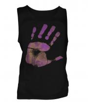 Hand Print Mens Vest