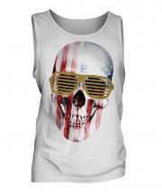 Stars And Stripes Skull Mens Vest