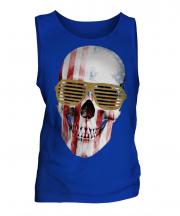 Stars And Stripes Skull Mens Vest