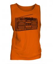 Retro Boombox Mens Vest
